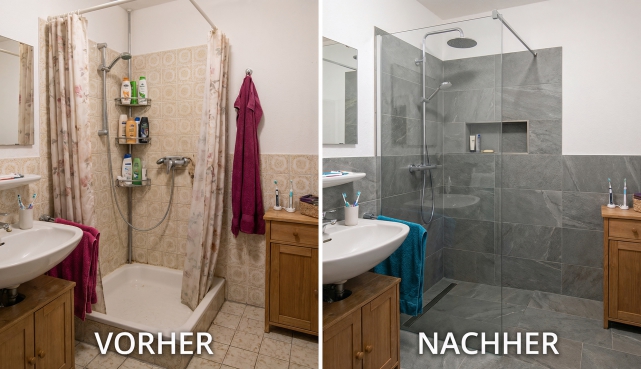 Duschplatz Sanierung Seniorengerecht Lohr