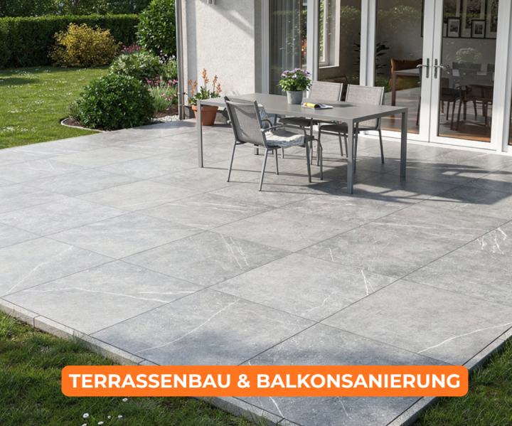 Neue Terrasse Lohr, Terrassenplatten Frammersbach, Terrassenarbeiten Karlstadt, Balkonsanierung Lohr,